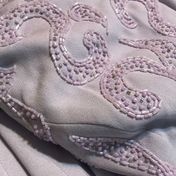 Nite lite ladies lavender sequin detail long dress size 8 - Picture 4 of 13